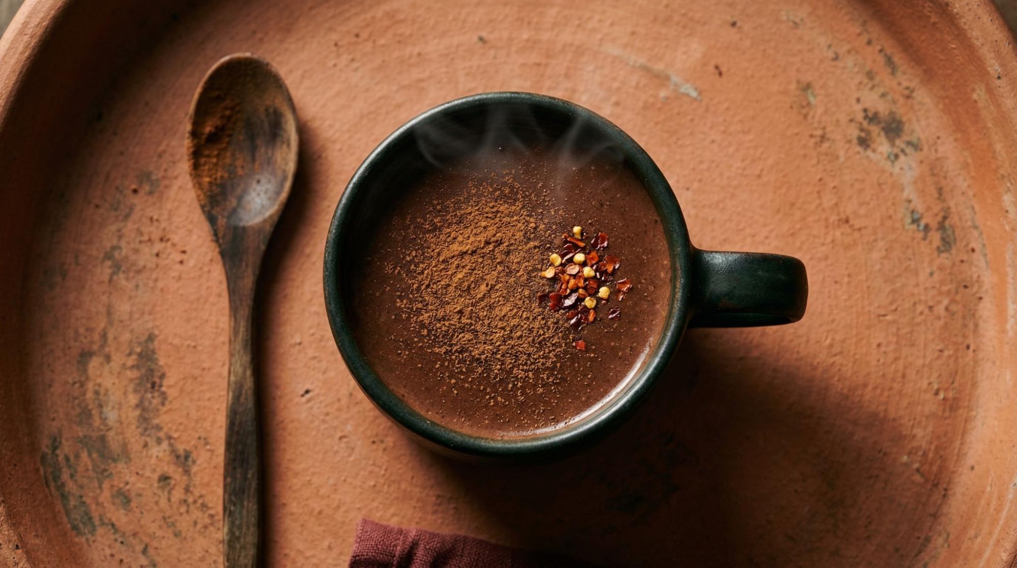 Preparing A Spiced Cacao Drink