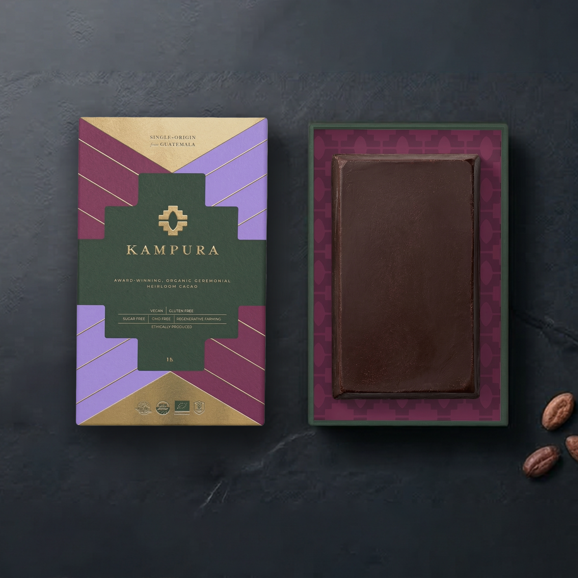 Tropical Forest-Grown Ceremonial Cacao Block – 1 lb